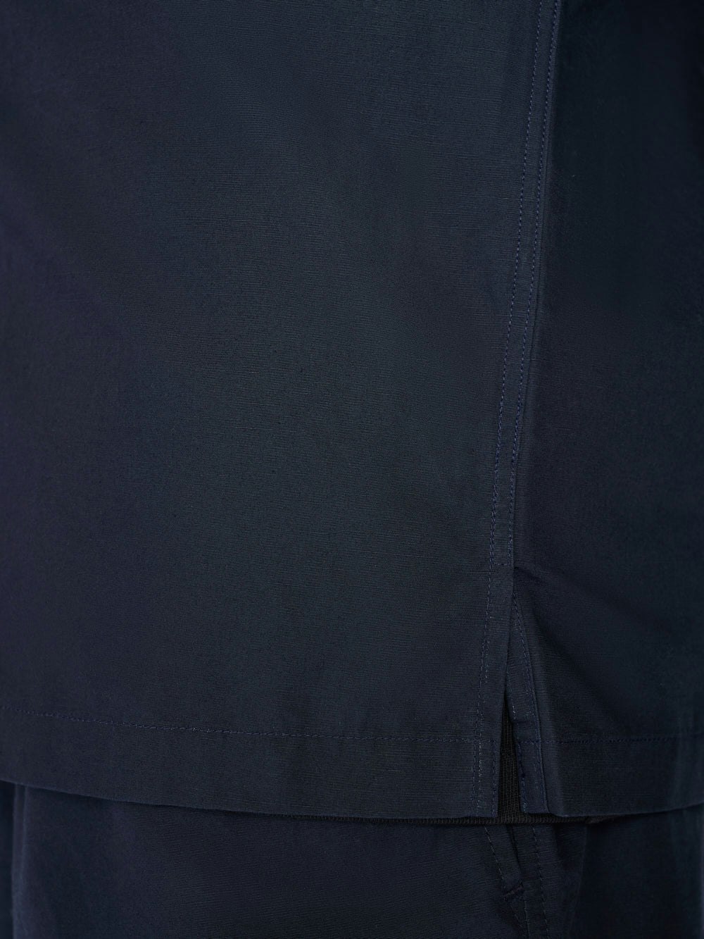 shirt hem detail view